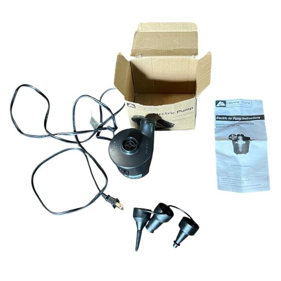 Ozark Trail Handheld Portable Electric Pump AC 120V w/3 Valve Adaptors - Picture 4 of 9